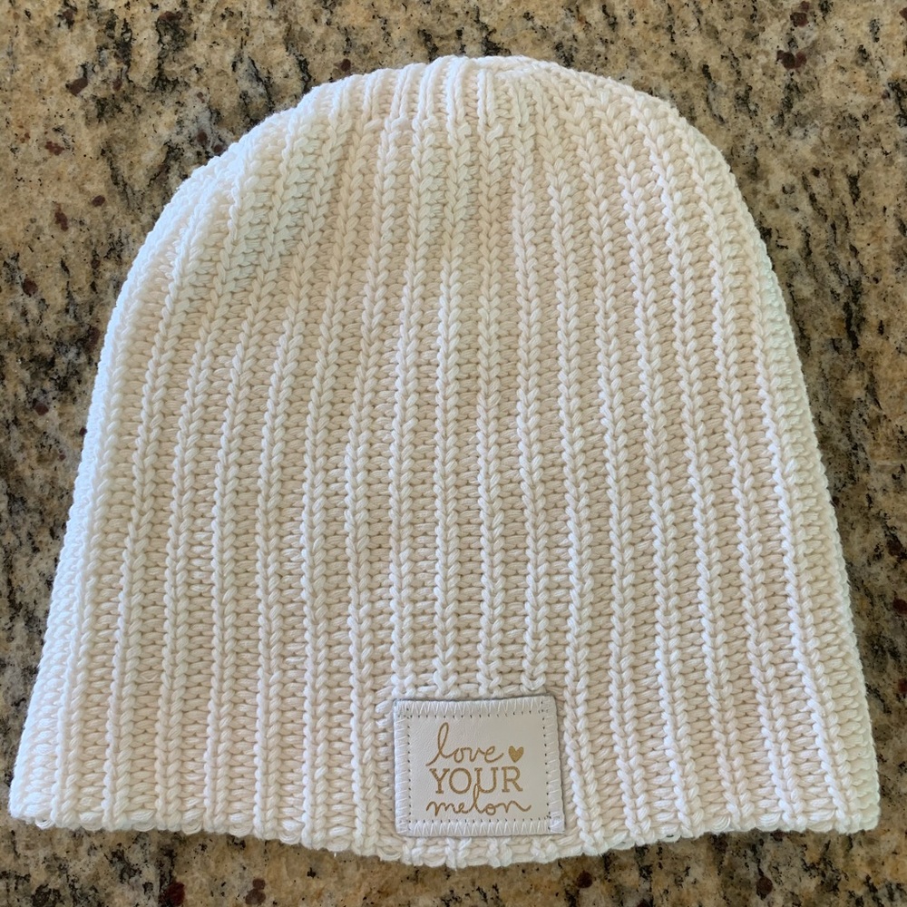 Love Your Melon White Beanie